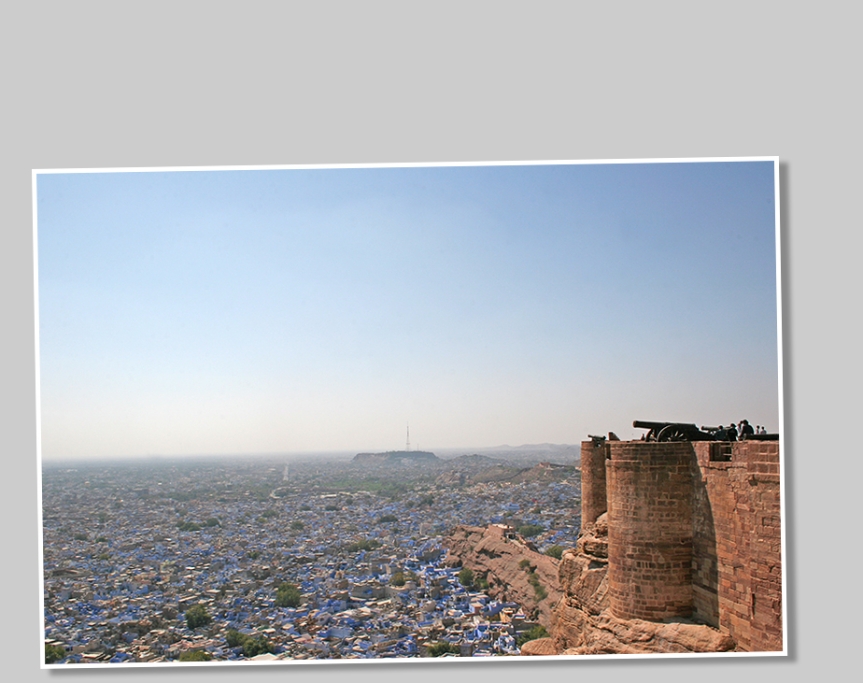 Vy över Jodhpur från Merangar fort